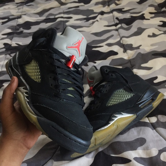 Air Jordan 5 GS “Black Metallic” Sz 7/Women’s 8.5 - Picture 2 of 4